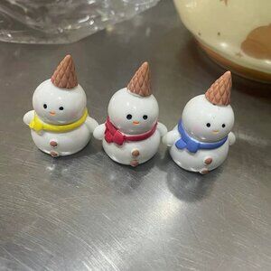Mini Snowman Figurines (Set of 3) | Cute Decor